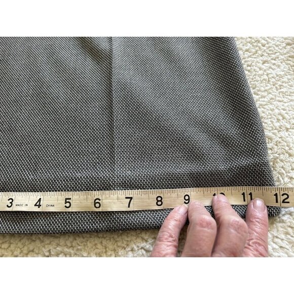 Calvin Klein Womens Mid-rise Flat Front Wide Leg Black /White Tweed Pants Size 2 - Picture 10 of 10